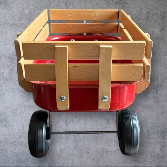 VINTAGE RADIO FLYER LITTLE WOOD WAGON - Used only for display! - Picture 7 of 8